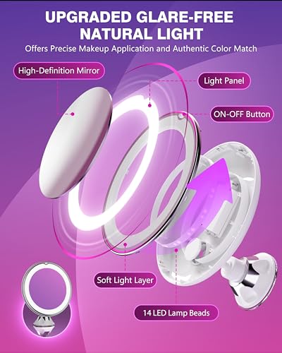 Auxmir LED Kosmetikspiegel 10-fach - 3