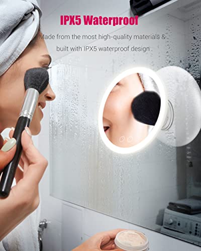 EASEHOLD Kosmetikspiegel LED mit Saugnapf - 7