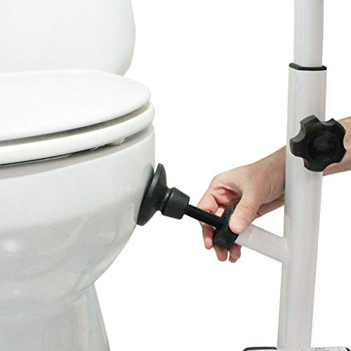 KMINA - Toilettengestell WC-Aufstehhilfe, Breitenversetellbares Toilettengestell, Aufstehhilfe Toilettem, Toilettenstütz, WC-Stützhilfe - 5
