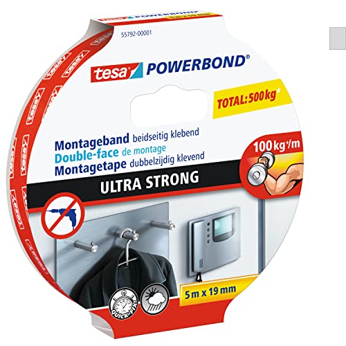 tesa Powerbond Ultra Strong Montageband / Doppelseitiges Klebeband
