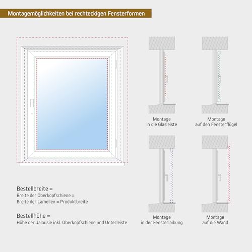 Victoria M. Aluminium Jalousie inkl. Klemmclips - 9