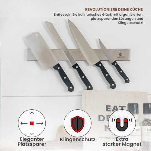 Exitoso® Das Original- Messer Magnetleiste – selbstklebend - 2