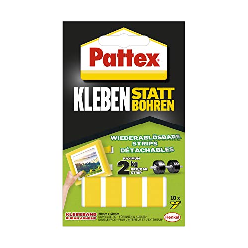 Pattex Kleben statt Bohren Klebeband+Klebe-Strips Set - 5